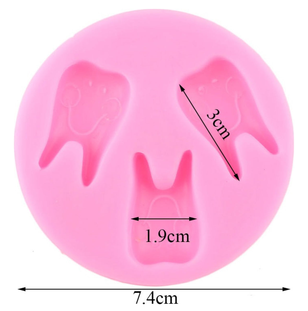 Molde de Silicón Muelas, Dentista