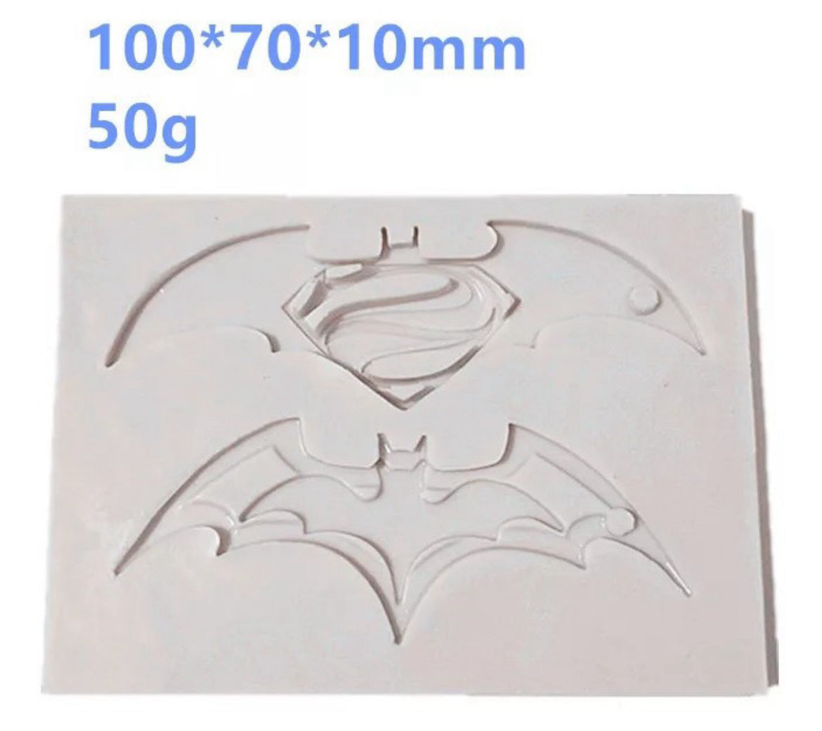 MOLDE DE SILICÓN BATMAN, SÚPER MAN
