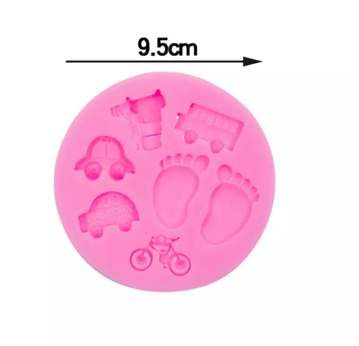 Molde de Silicón Baby Shower