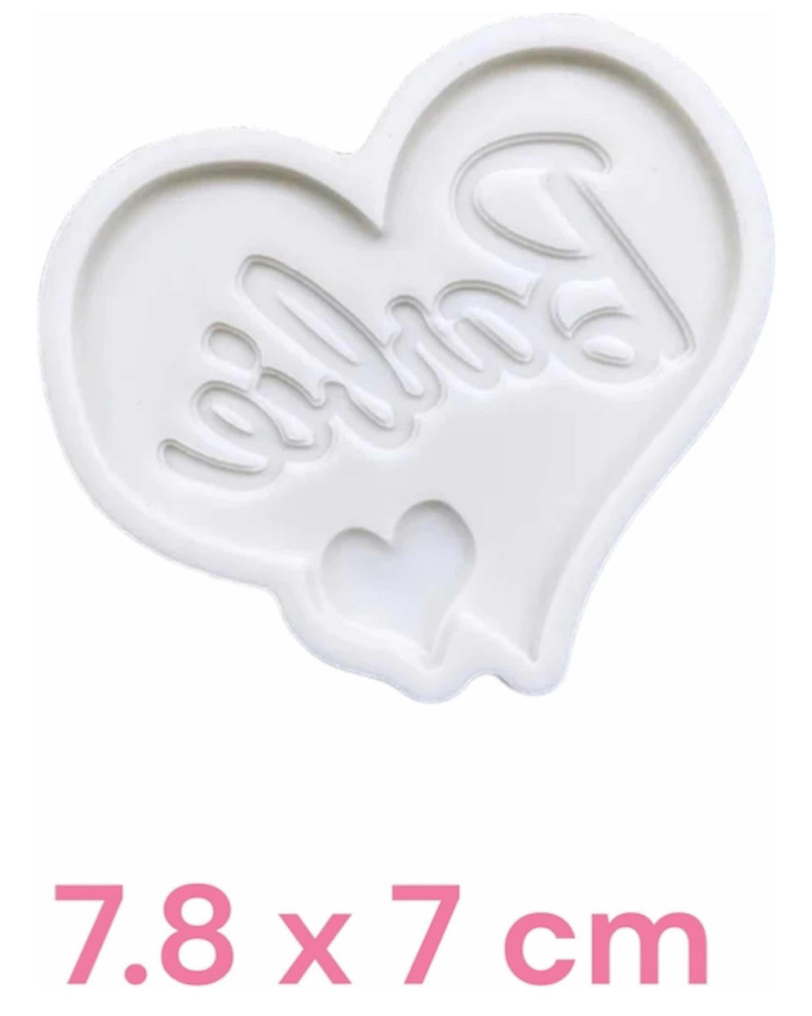 Molde de Silicón Corazón Barbie