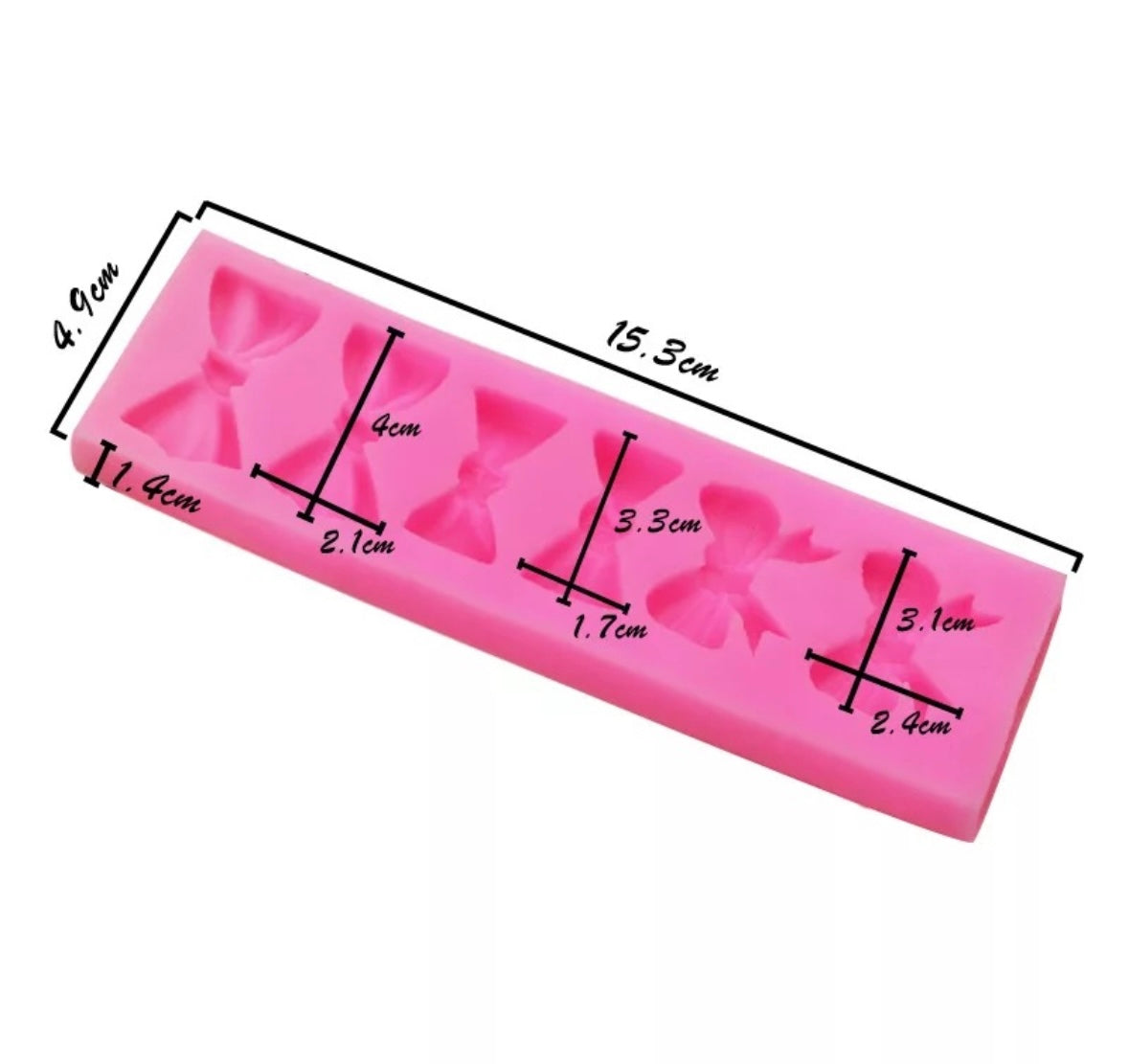 Molde de Silicón Moños