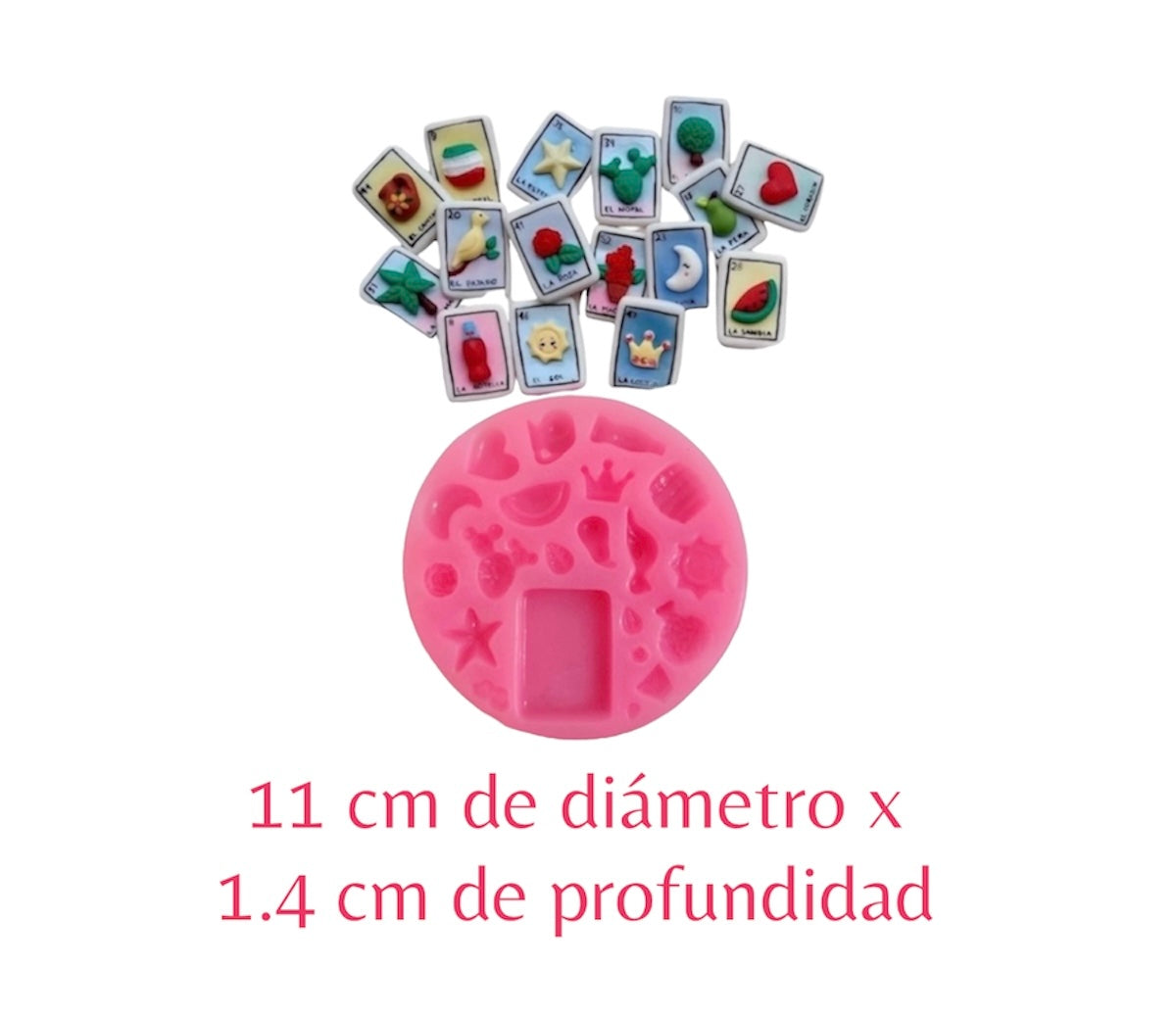 Molde de Silicón Fiestas Patrias, Lotería, 15 de sep