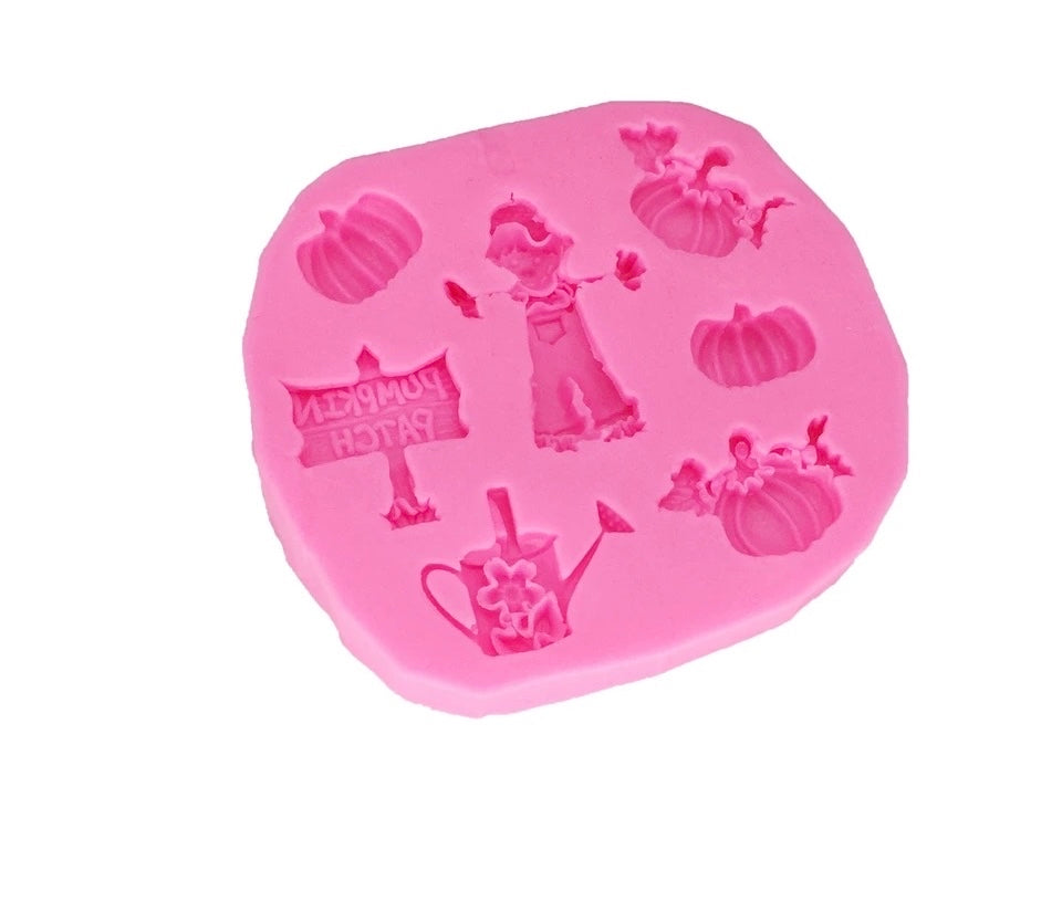 MOLDE DE SILICÓN CALABAZAS ESPANTAPÁJAROS