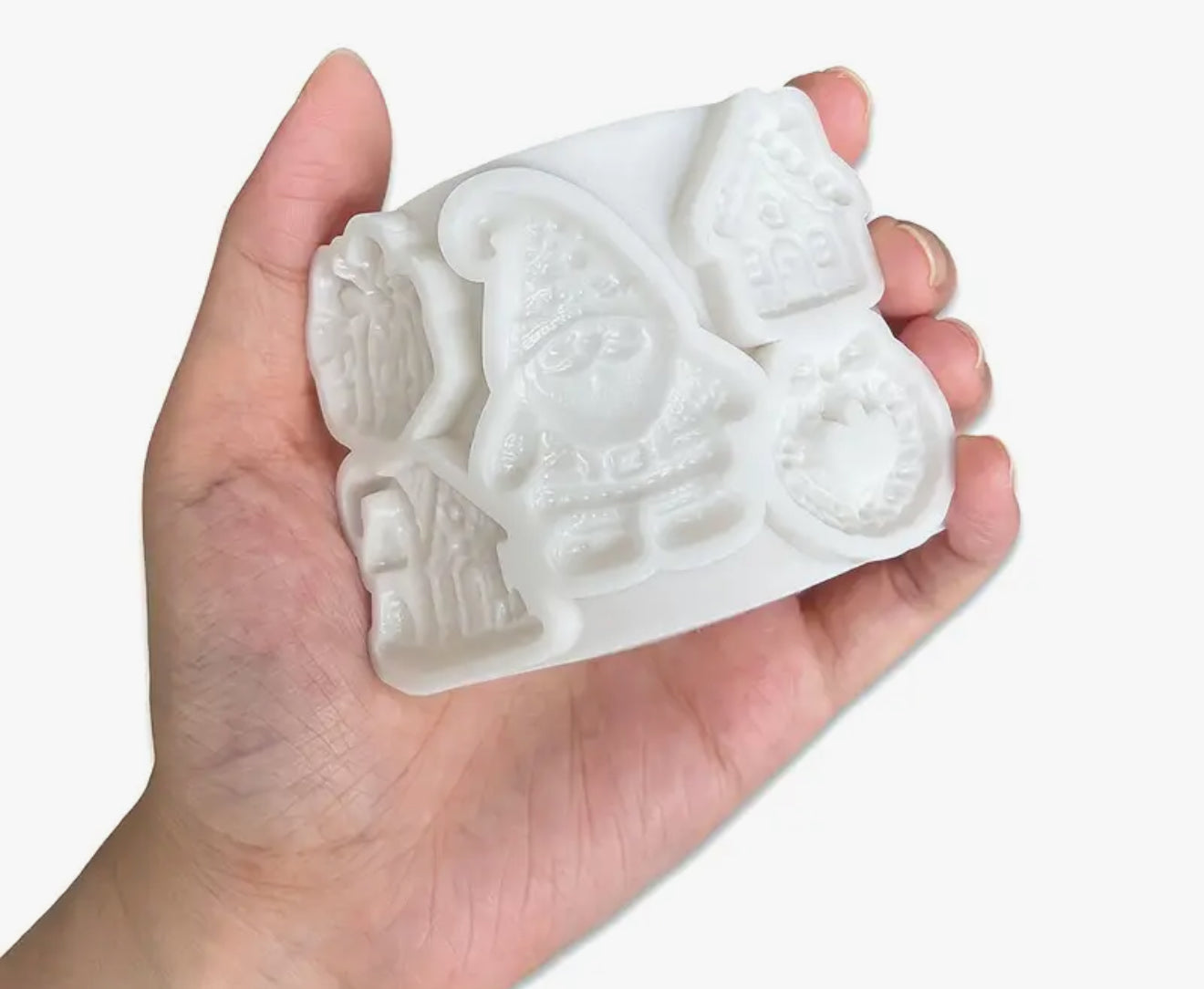 MOLDE DE SILICÓN NAVIDAD VILLAS SANTA CLAUS