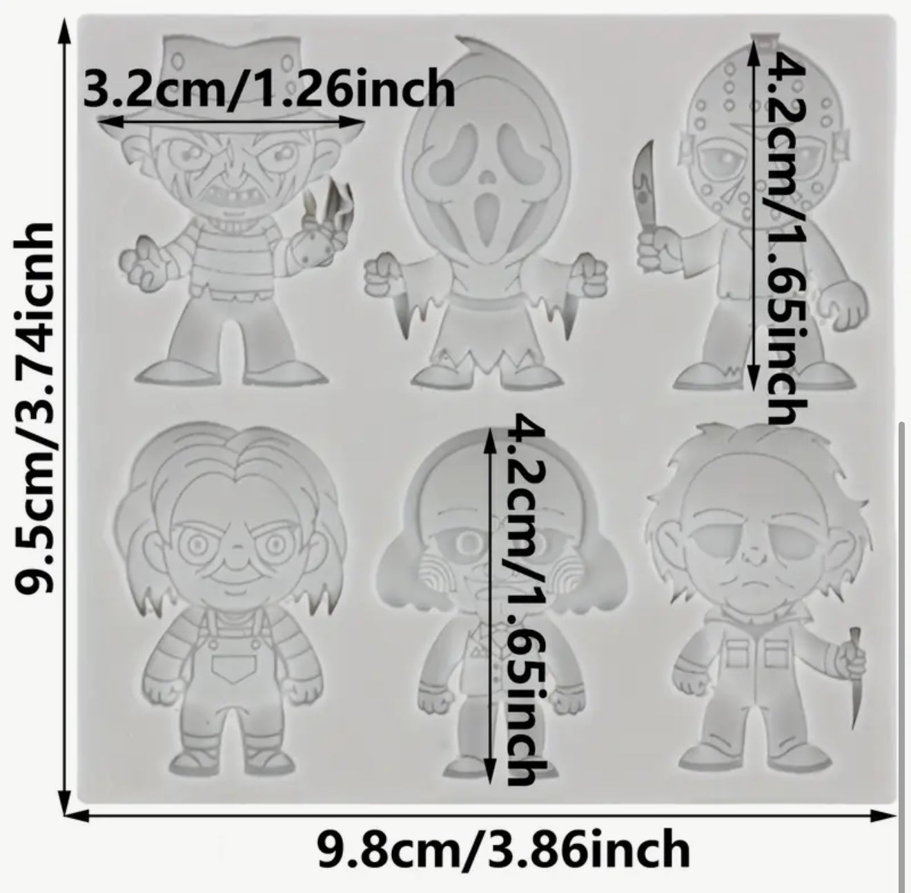 Molde de Silicón Halloween Terror