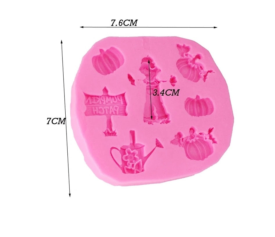 MOLDE DE SILICÓN CALABAZAS ESPANTAPÁJAROS