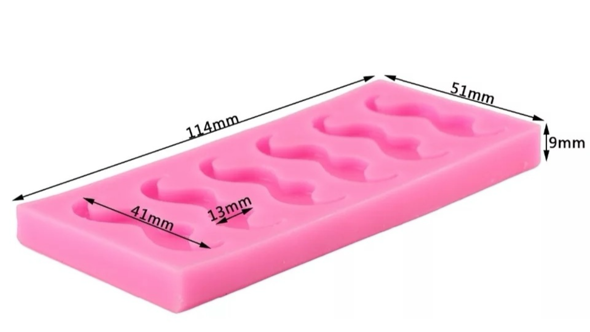 Molde de Silicón Bigotes