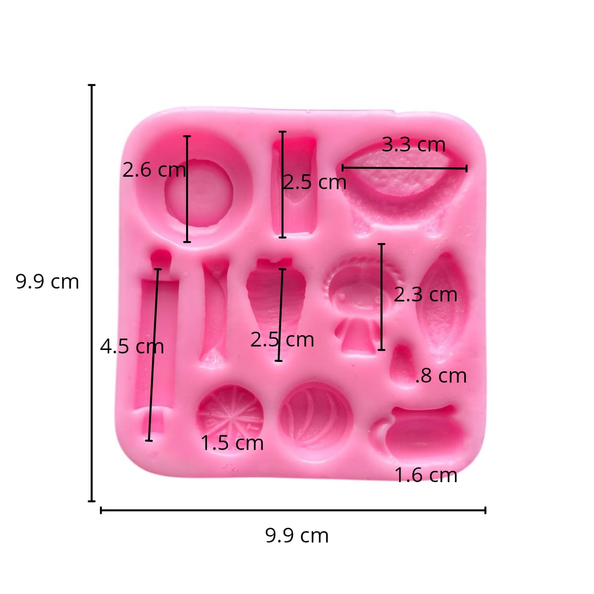 Molde de Silicón Fiestas Patrias, 15 de Septiembre, Molcajetes, Tamal, Concha