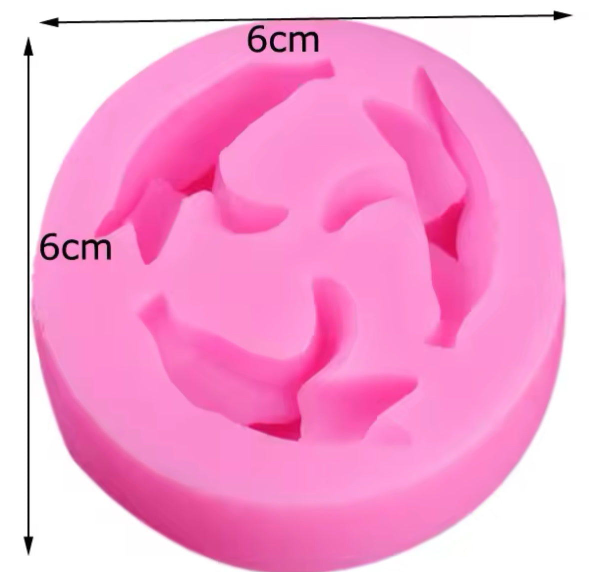 Molde de Silicón Plátanos, Fruta