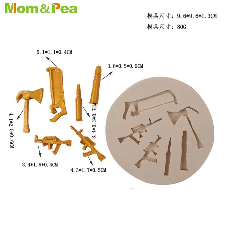 Molde de Silicón Armas