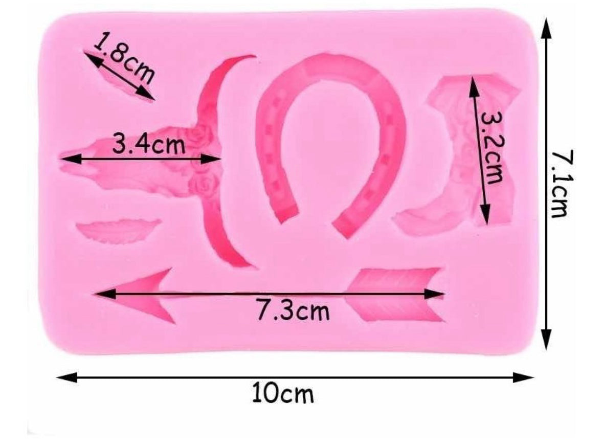MOLDE DE SILICÓN PAQUETE VAQUERO, OESTE