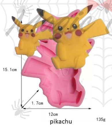 Molde de silicon pikachu