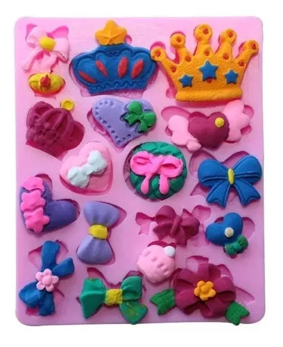 MOLDE DE SILICON MOÑOS Y CORONAS