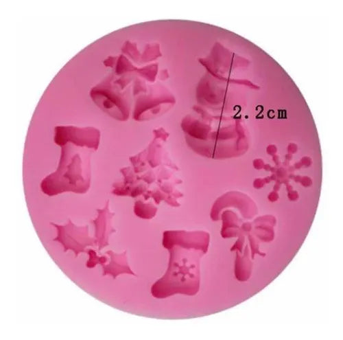 MOLDE DE SILICON NAVIDAD CH