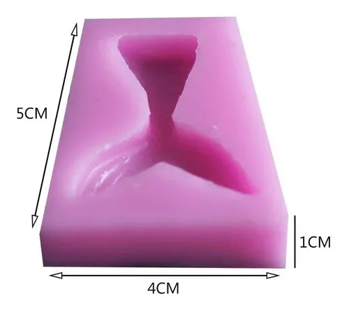 MOLDE DE SILICON COLA SIRENA MINI