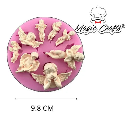 MOLDE DE SILICON ANGELES Y QUERUBINES