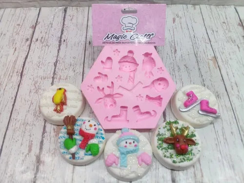 MOLDE DE SILICON NAVIDAD