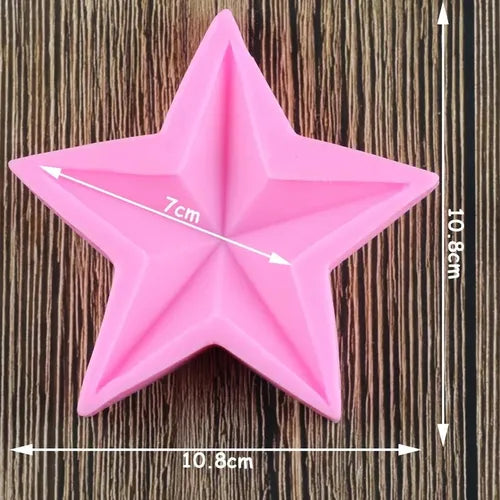 MOLDE DE SILICON NAVIDAD ESTRELLA GDE