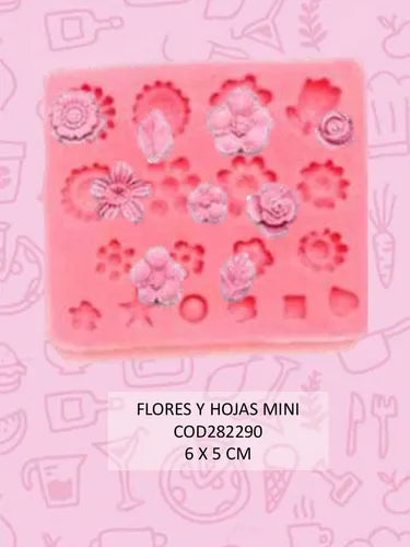MOLDE DE SILICON FLORES MINI