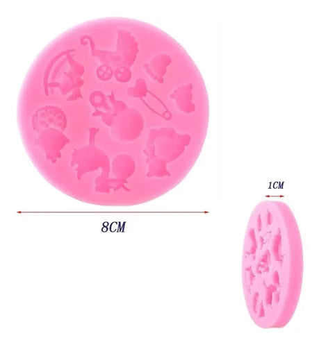 MOLDE DE SILICON BABY SHOWER