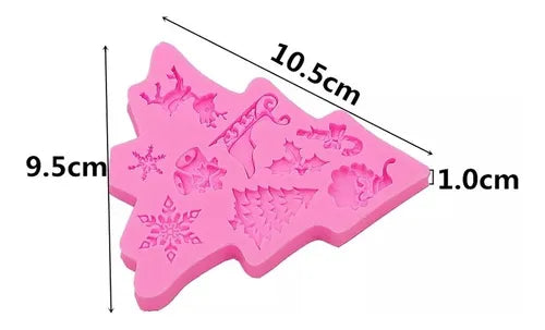 MOLDE DE SILICON ARBOL DE NAVIDAD