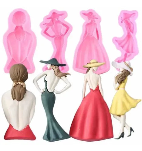 PAQUETE MOLDE DE SILICON MUJER 15 AÑOS, BODA