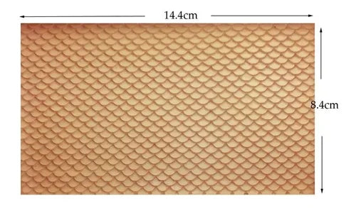 MOLDE DE SILICON TEXTURA DE ESCAMAS DE SIRENA