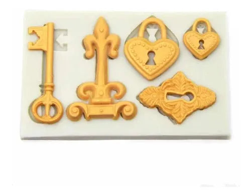 MOLDE DE SILICON LLAVE VINTAGE