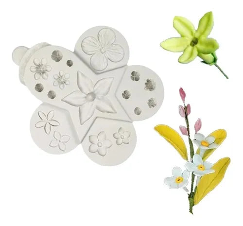 MOLDE DE SILICON FLORES