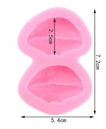 MOLDE DE SILICON BESO, LABIOS, SAN VALENTIN