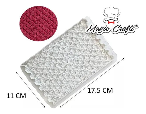 MOLDE DE SILICON TEJIDO