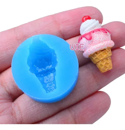 MOLDE DE SILICON HELADO MINI