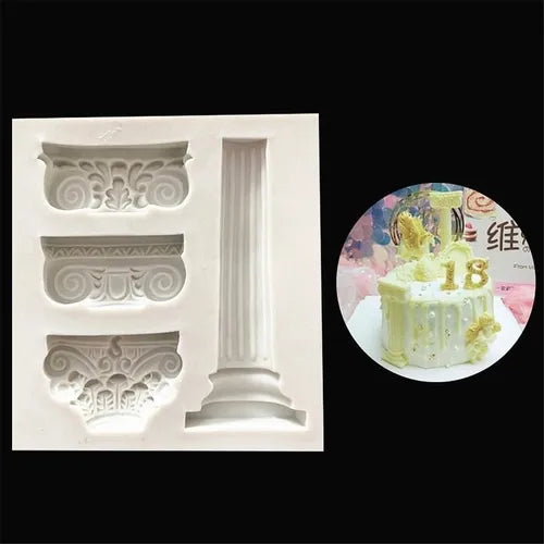 MOLDE DE SILICON COLUMNAS VINTAGE