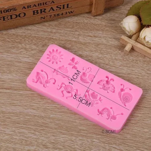 MOLDE DE SILICON ANIMALES INSECTOS