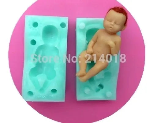 MOLDE DE SILICON BEBE 3D