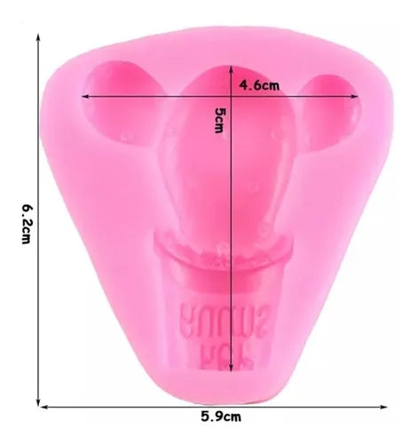 MOLDE DE SILICON NOPAL MACETA
