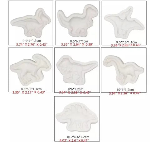 PAQUETE DE DINOSAURIOS 7 PIEZAS