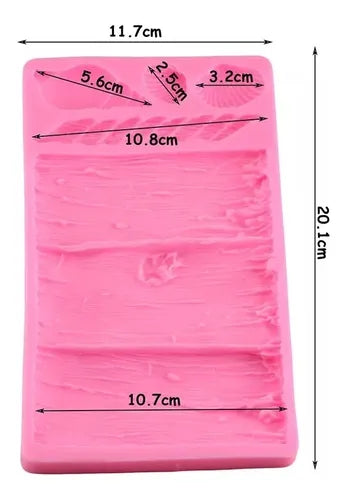 MOLDE DE SILICON ARBOL CARACOL Y CONCHAS