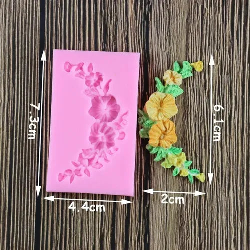 MOLDE DE SILICON GUIA DE FLORES