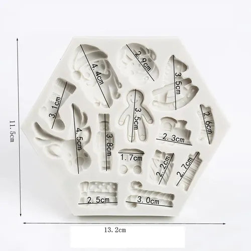 MOLDE DE SILICON NAVIDAD CASCANUECES