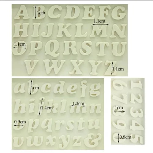 MOLDE DE SILICON PROMO ABC NUMEROS