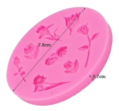 MOLDE DE SILICON FLORES MINI