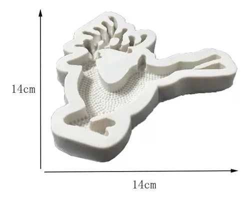 MOLDE DE SILICON NAVIDAD RENO