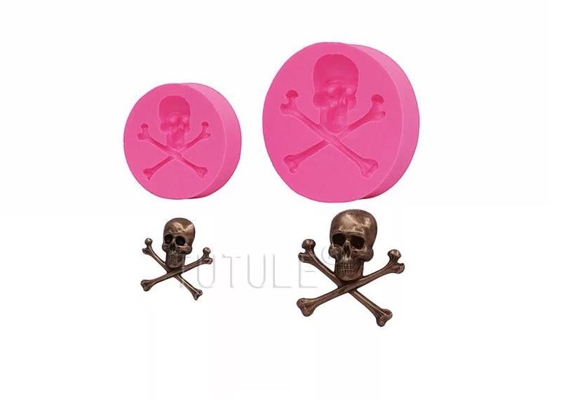 Molde de silicon calavera Hallowen