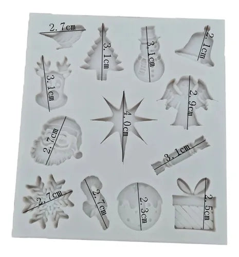 MOLDE DE SILICON NAVIDAD ESTRELLA