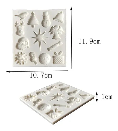 MOLDE DE SILICON NAVIDAD ESTRELLA