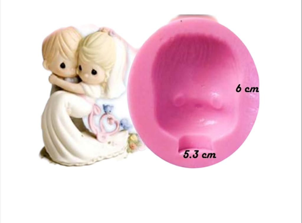 MOLDE DE SILICON CARA PRECIOUS MOMENT