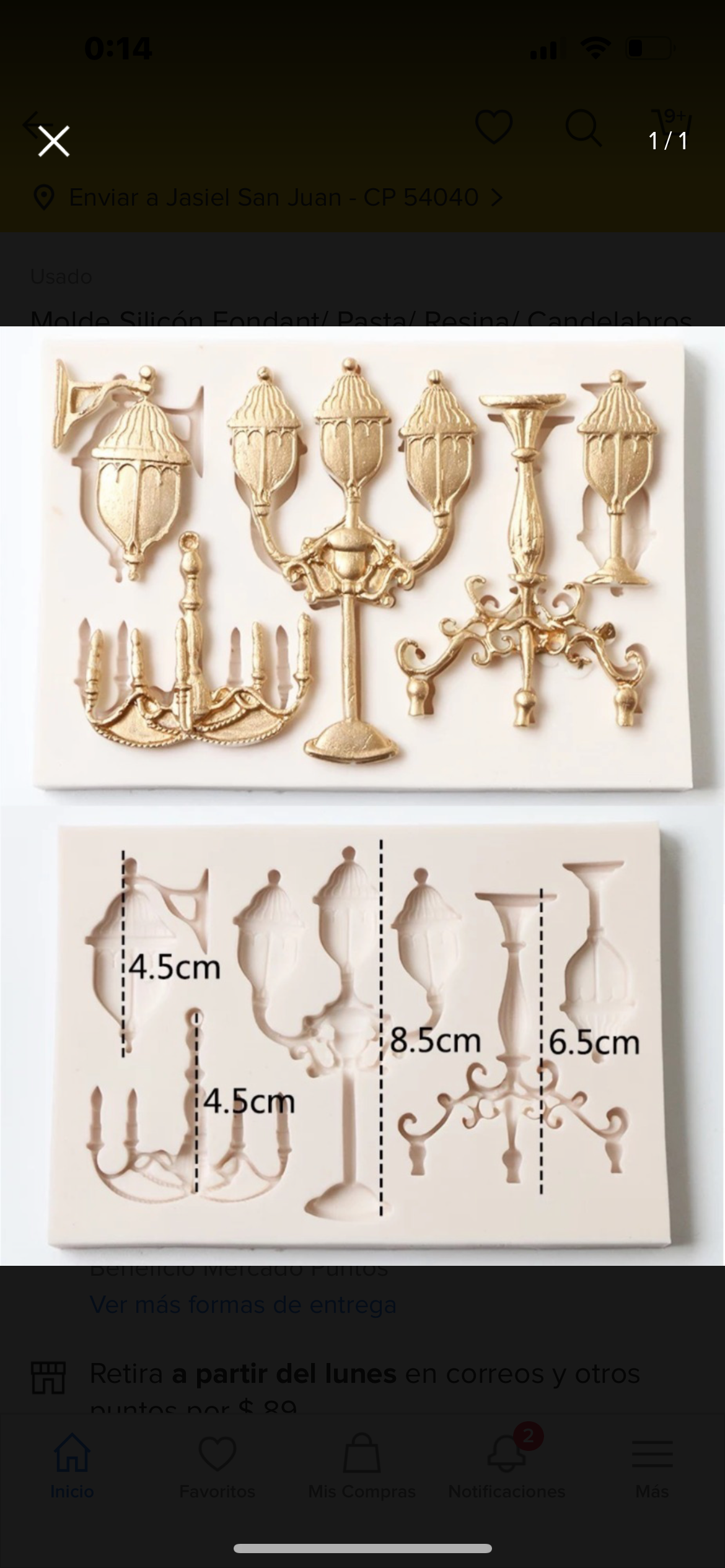 Molde de Silicón Candelabros