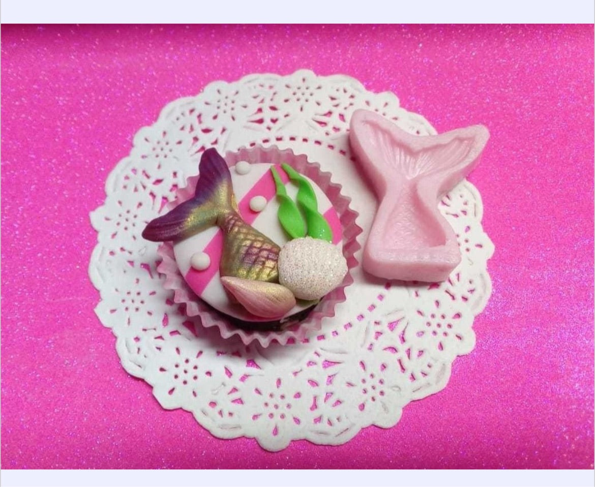 MOLDE DE SILICÓN COLA DE SIRENA MINI