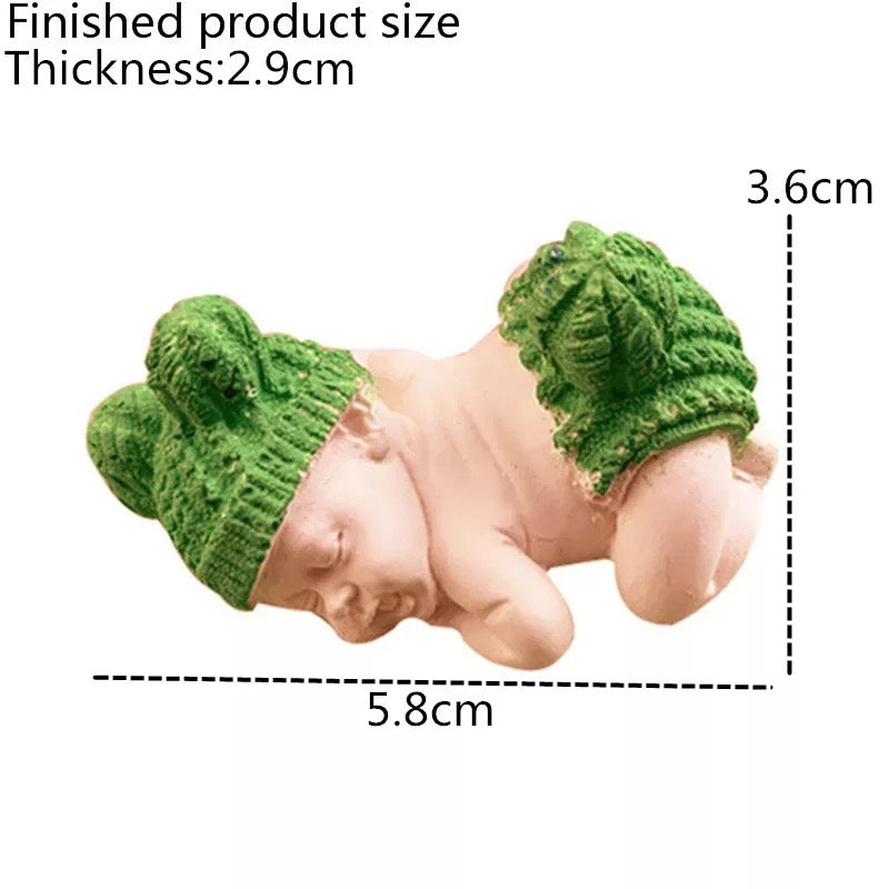 MOLDE DE SILICÓN BEBÉ CON GORRITO